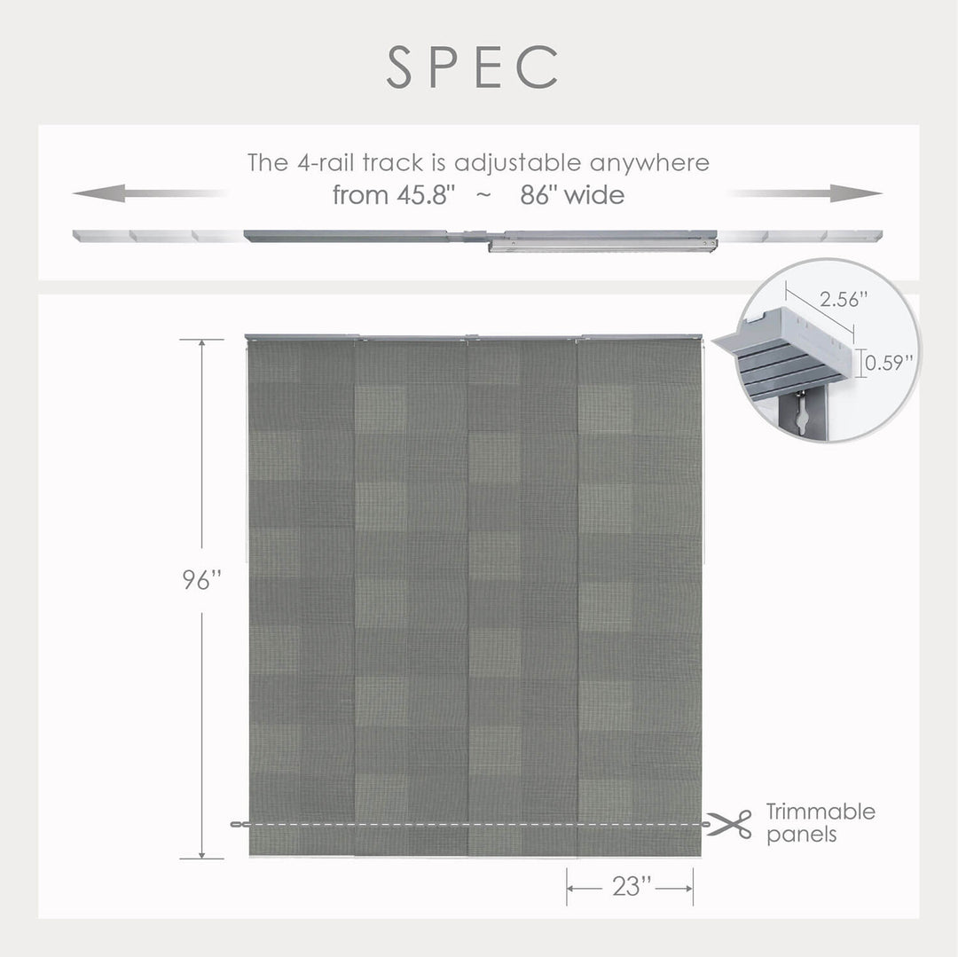 adjustable sliding panel size