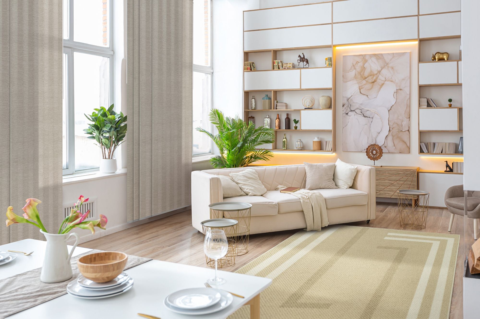 GoDear Design Adjustable Sliding Panels Cottontail Area Rugs Extend Style Trending