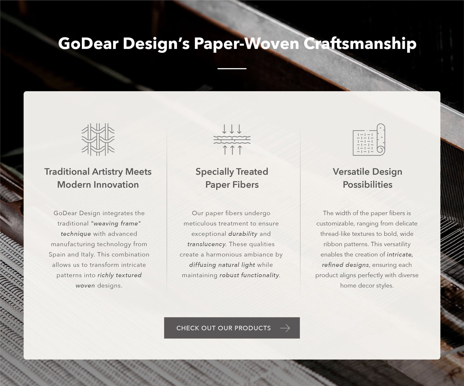 GoDear Design Paper-Woven Craftsmanship