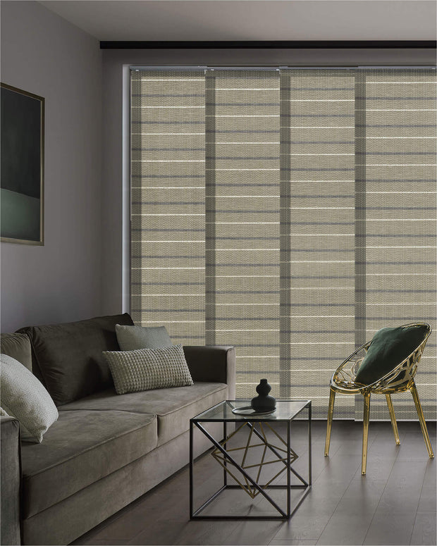 gray vertical blinds
