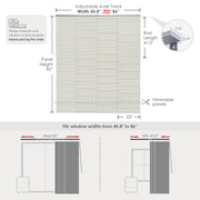 panel track blinds
