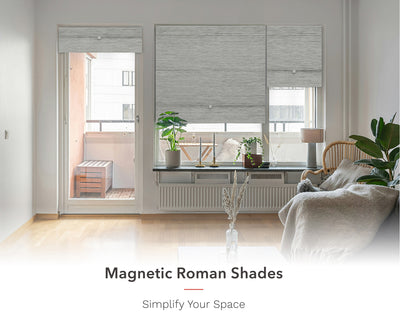 Magnetic blackout shades for home offices