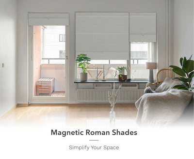 Energy-saving blackout Roman blinds for windows