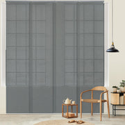 gray large window covering