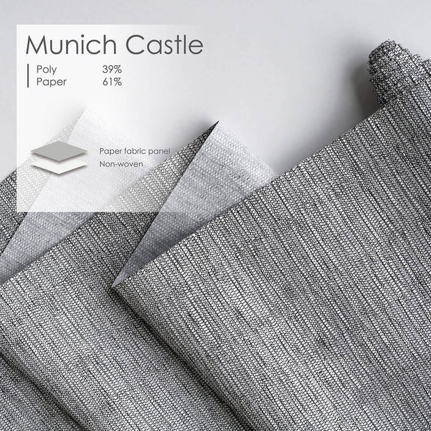 pleated grey fabric details