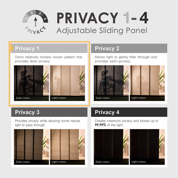 sliding door blinds with privacy