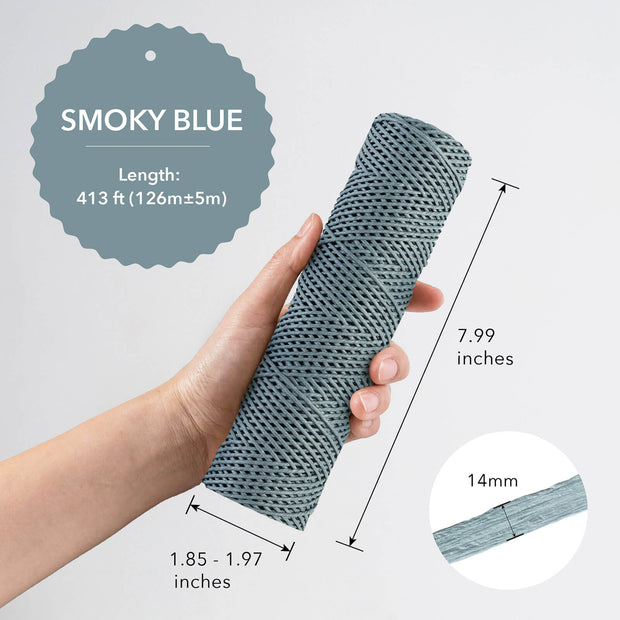 Paper Raffia Ribbon | Smoky Blue