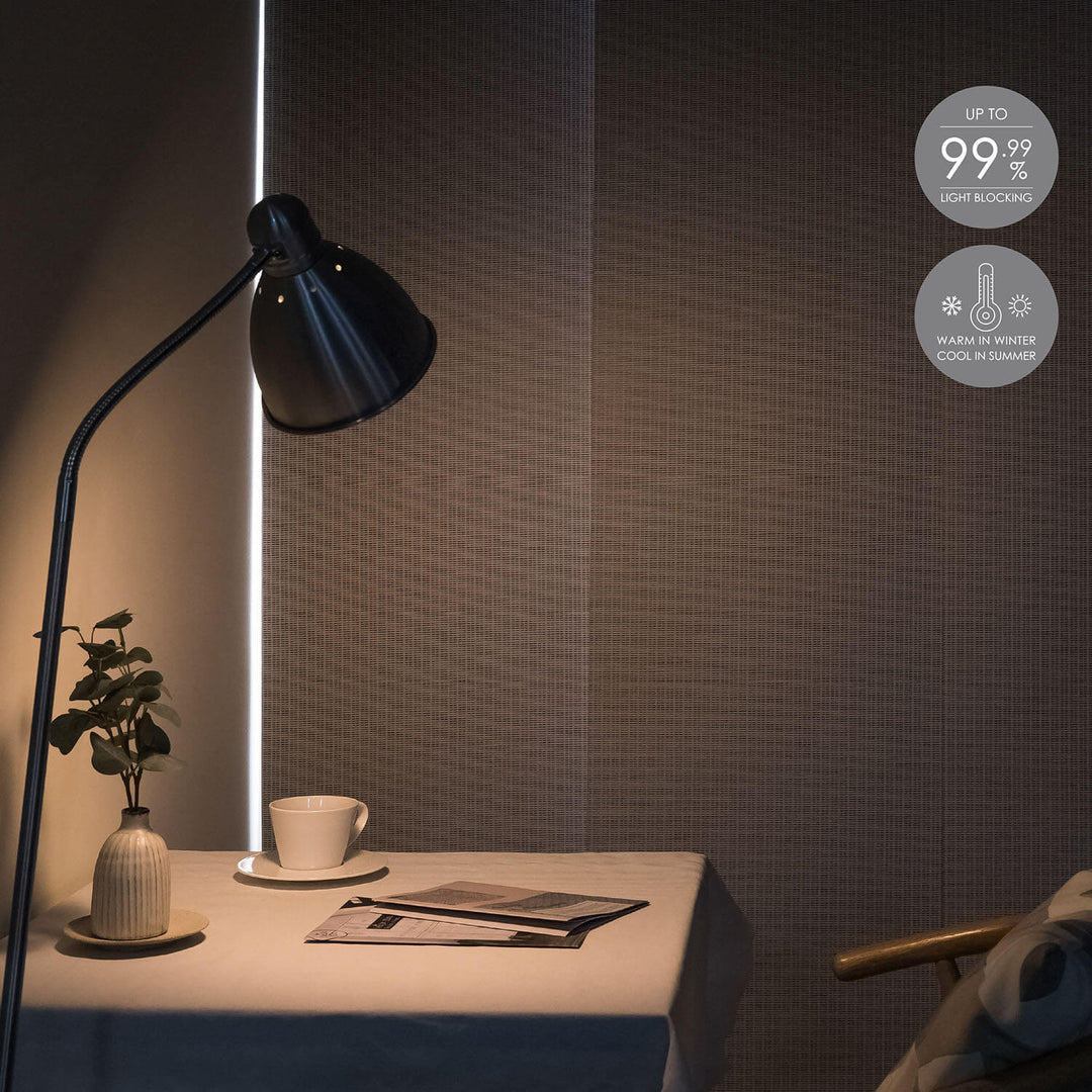 Blackout blinds for sliding doors