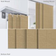 vertical blinds track and bottom rail