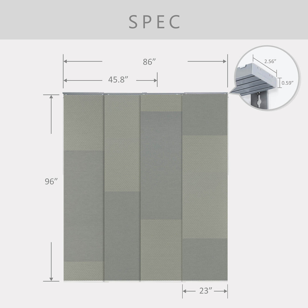 panel track blinds specification