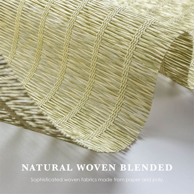 green paper woven fabric