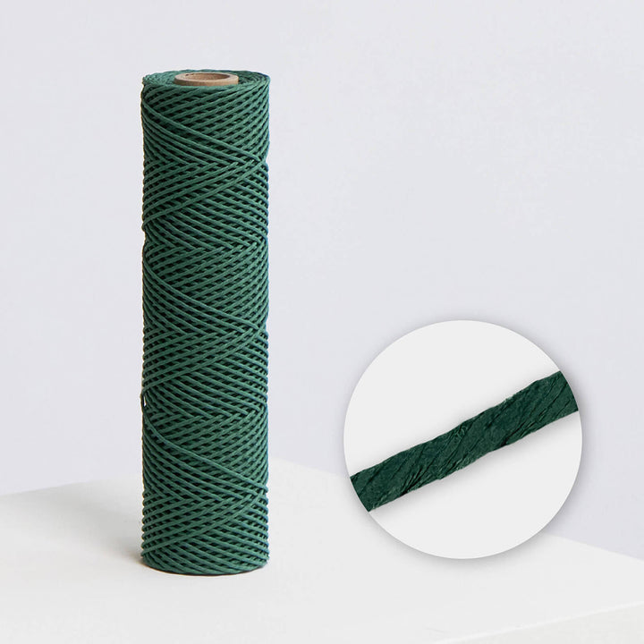 green paper twine