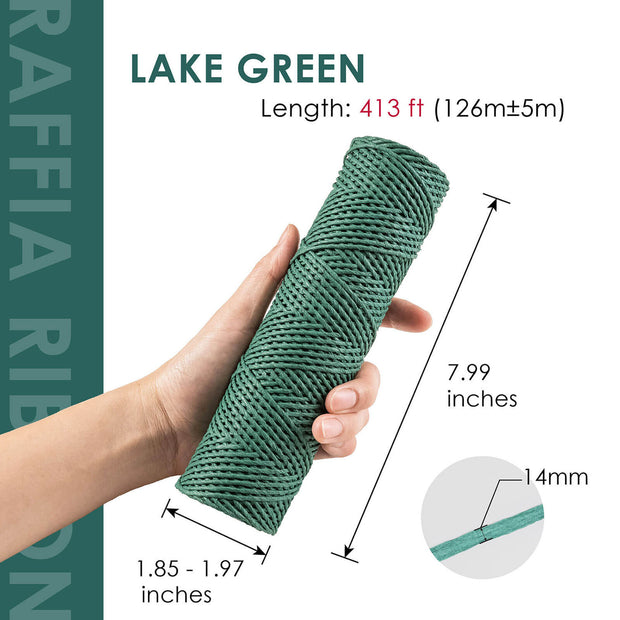 413 ft. green paper raffia