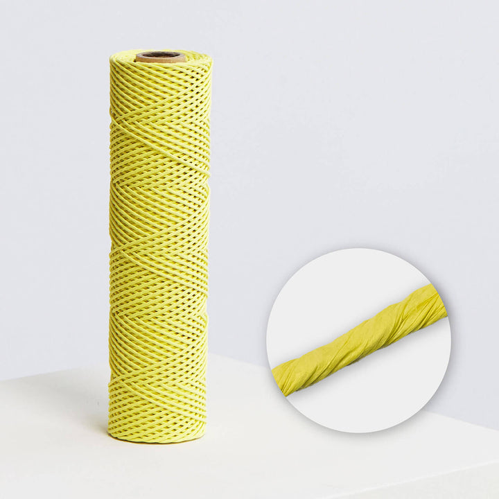 yellow paper raffia