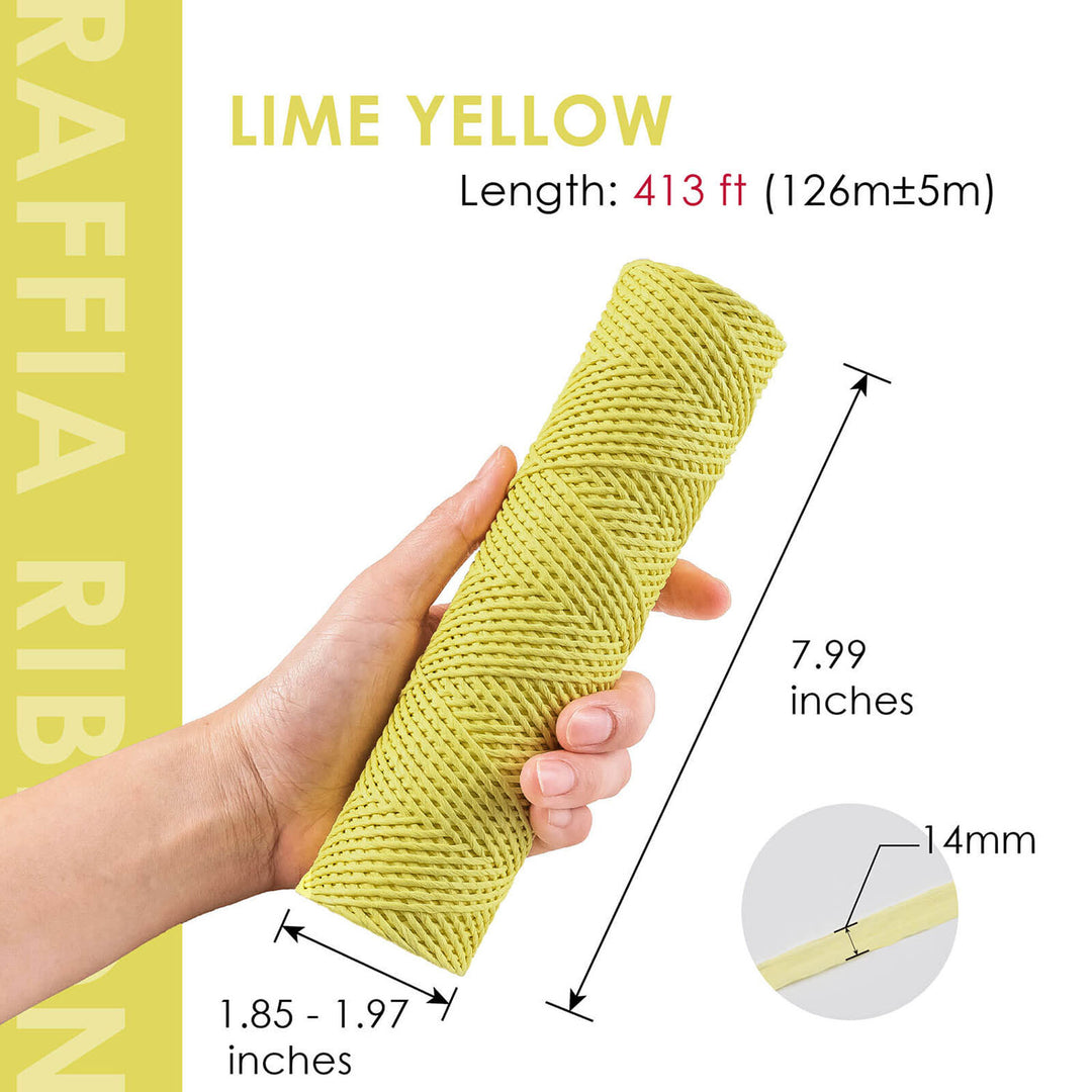 413 ft. yellow paper raffia