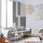 gray color block blinds