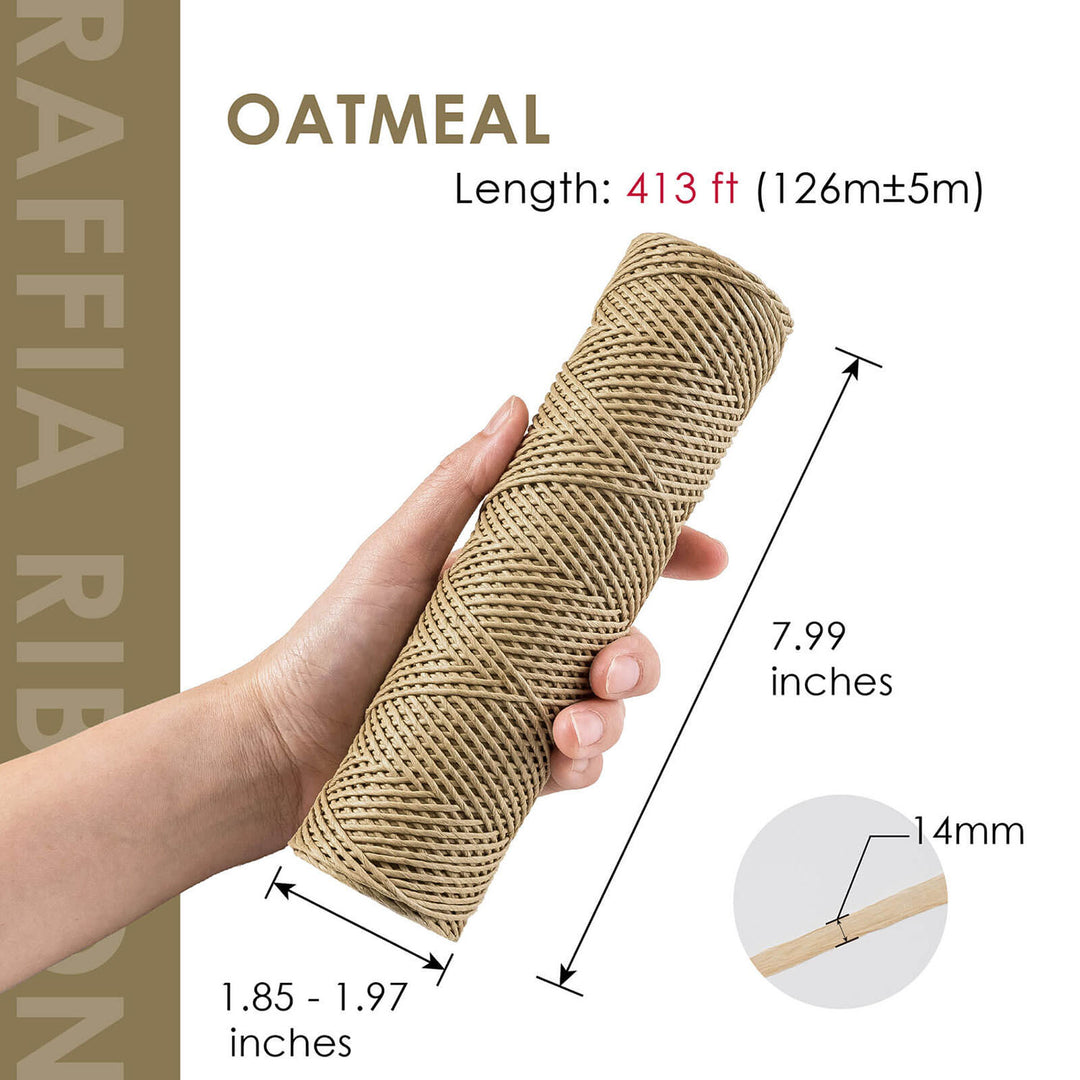 413 ft brown paper raffia