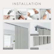 how to install adjustable sliding panels