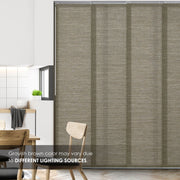 light filtering brown vertical blinds
