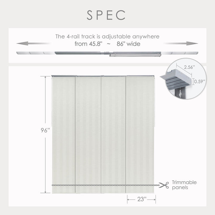 adjustable sliding panel size