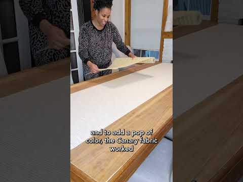 fabric table runner and placemat