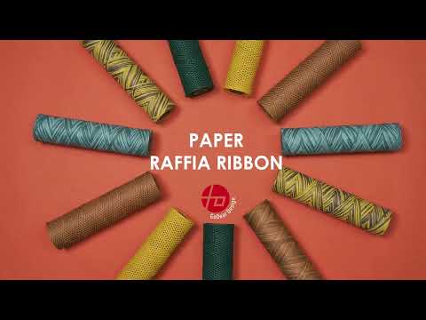 colorful paper raffia