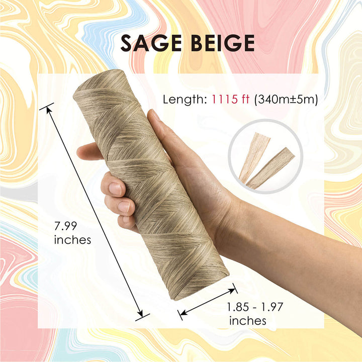 double color 1115 ft. paper raffia ribbon
