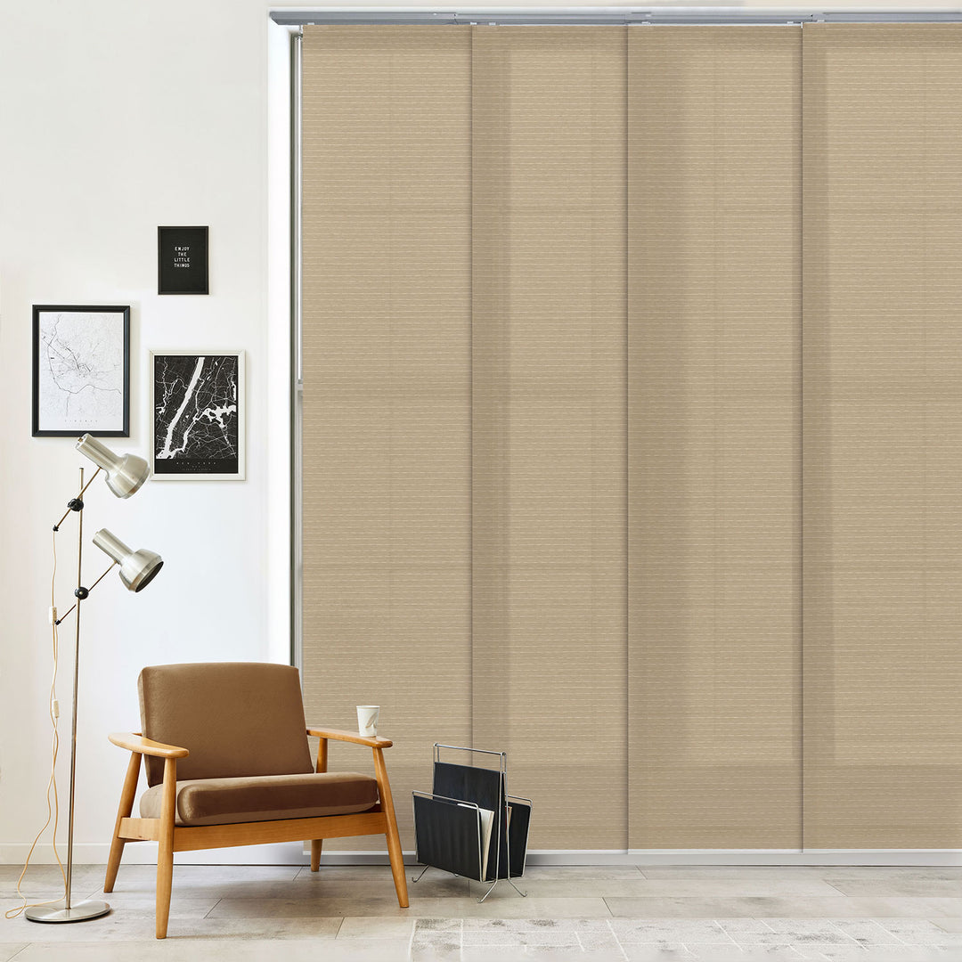 tan blinds for sliding glass door