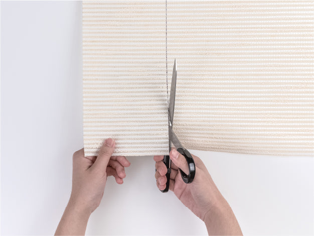 trim fabrics with tailor scissors