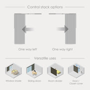 panel track blinds control stack options