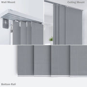 gray sliding panels