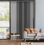 gray polyester light filtering adjustable sliding panel