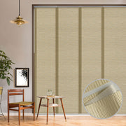 cream color large door blinds