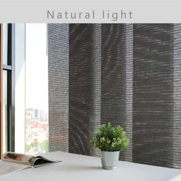 gray natural woven fabric light filtering blinds for windows light control