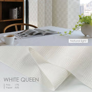 white checker pattern panel curtains