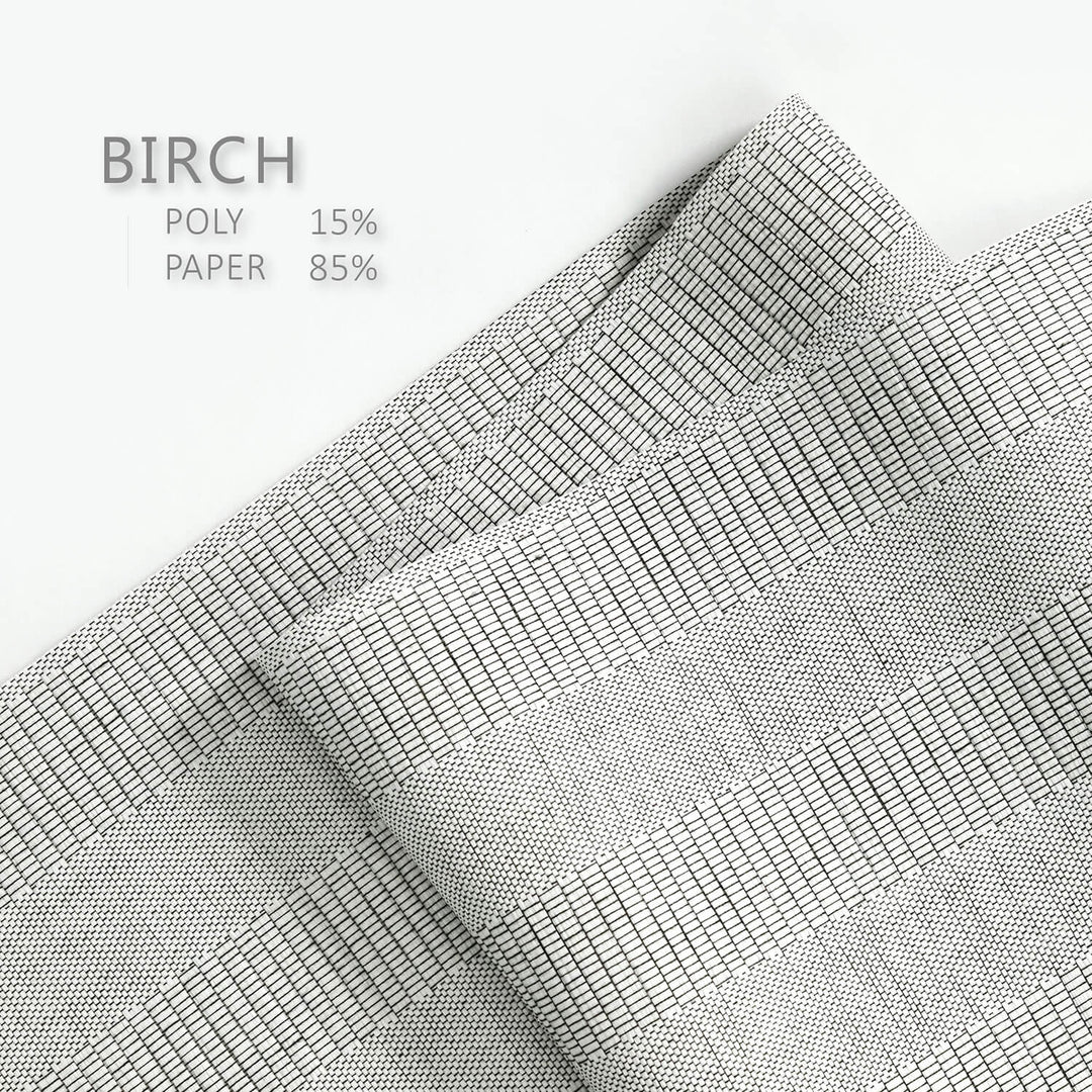 black and white natural woven fabric detail