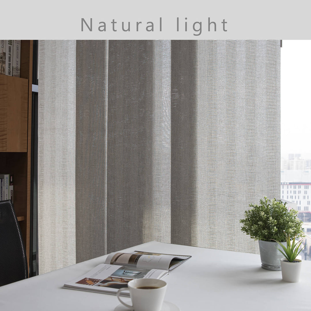 black and white stripe pattern curtain