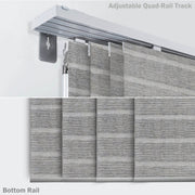 gray window treatment