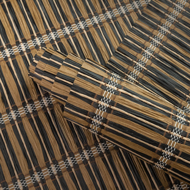 black and brown decorating fabric