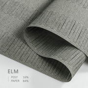 gray and black natural woven fabric details