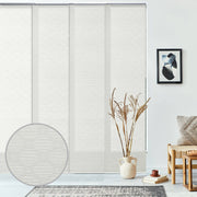 white vertical blinds for large window