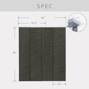 brown brick pattern door blinds size