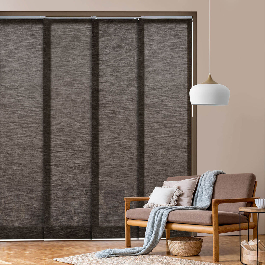 Black Mesh Curtain Sets 1/4 Weave