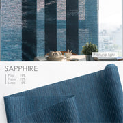 blue natural woven panels