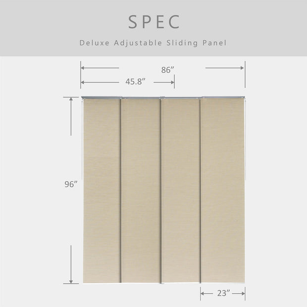 beige window covering size