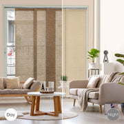 beige jute window coverings day and night product view